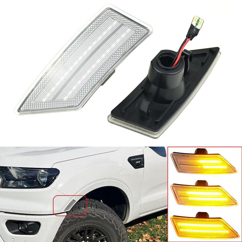 JJM MALL】-Car Sequential Blinker Dynamic LED Side Marker Light Front ...