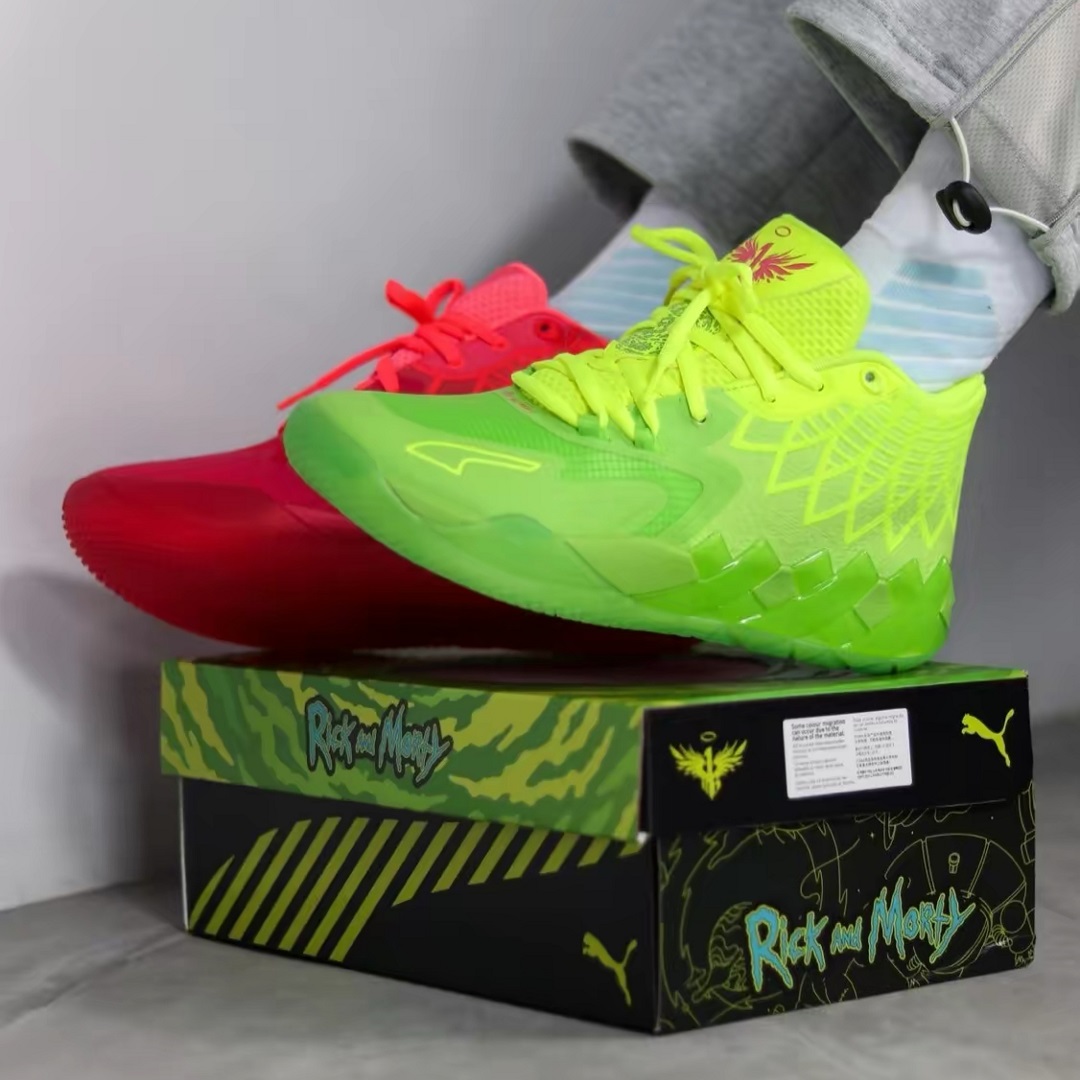 2022 New Original lamelo ball shoes MB1 Rick and Morty Mid-top actual ...