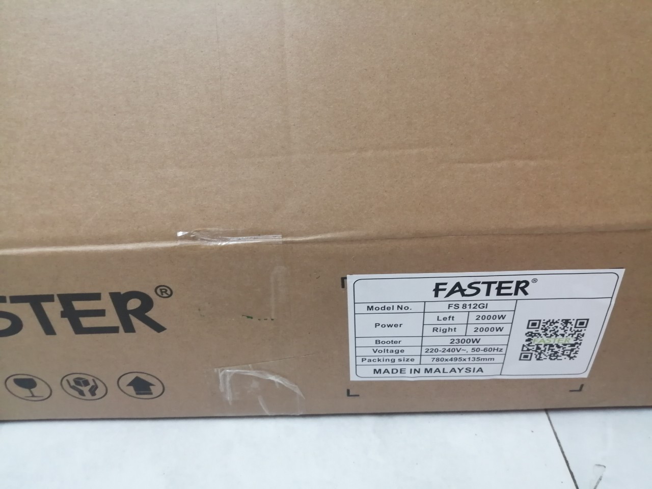 Bếp từ đôi Faster Fs 812GI Made in Malaysia