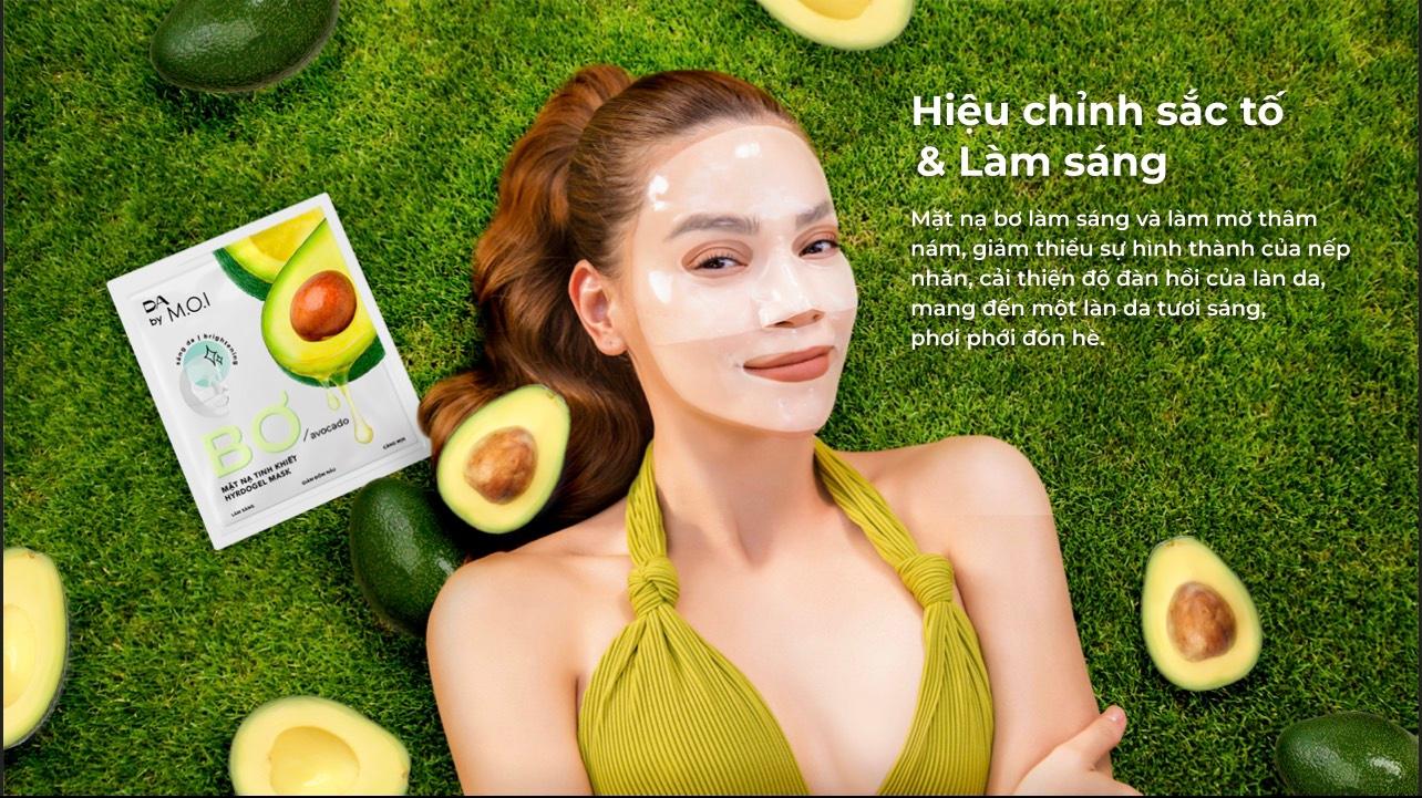 Mặt nạ bơ tinh khiết Hydrogel DA BY M.O.I (Hộp 3 miếng)