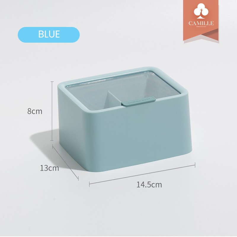 [New Arrival] Cotton Bud Storage Cotton Pad Storage Box Desk Organiser