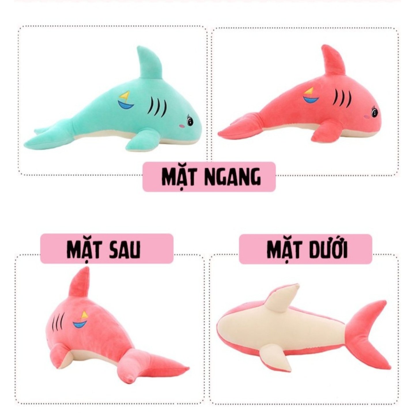 Cá Heo Nhồi Bông - Gấu bông Cá heo Cao Cấp