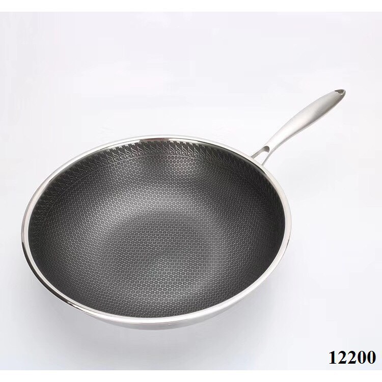Chảo Tổ Ong Cán Inox 32cm