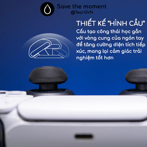 Bọc Analog Convex thế hệ mới Skull & Co cho tay cầm PS4 / PS5 / Switch Pro Controller - Vỉ 2 cặp