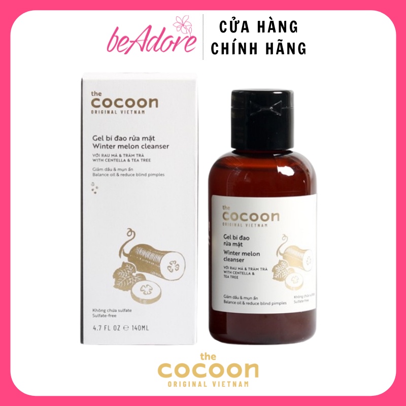 Gel Rửa Mặt Cocoon Winter Melon Cleanser Bí Đao 140ml