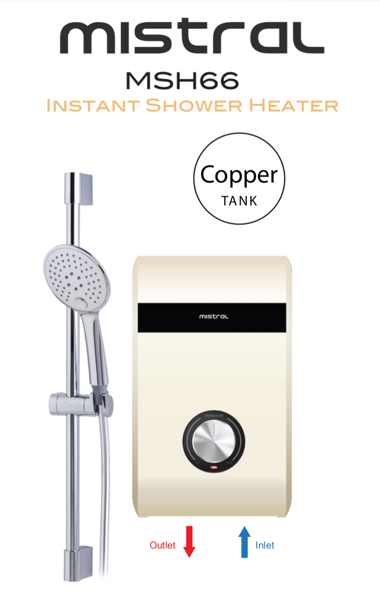 Mistral Instant Water Heater (MSH66) | Lazada Singapore