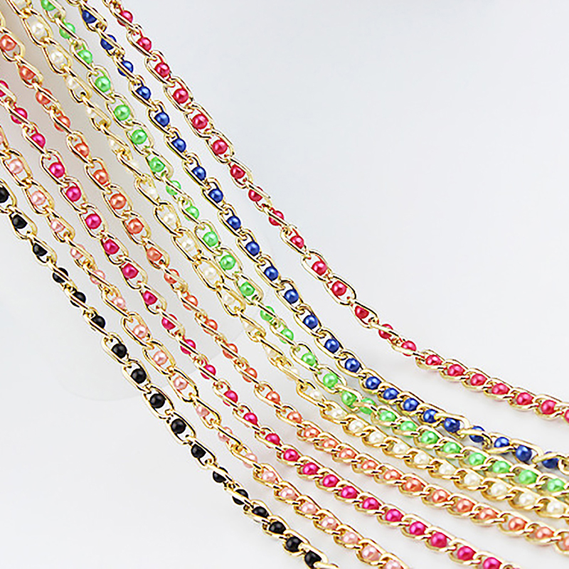 Women's Dress Accessories Waist Chain Metal Chain Solid Pearl Versatile Apparel QUANYIN. 