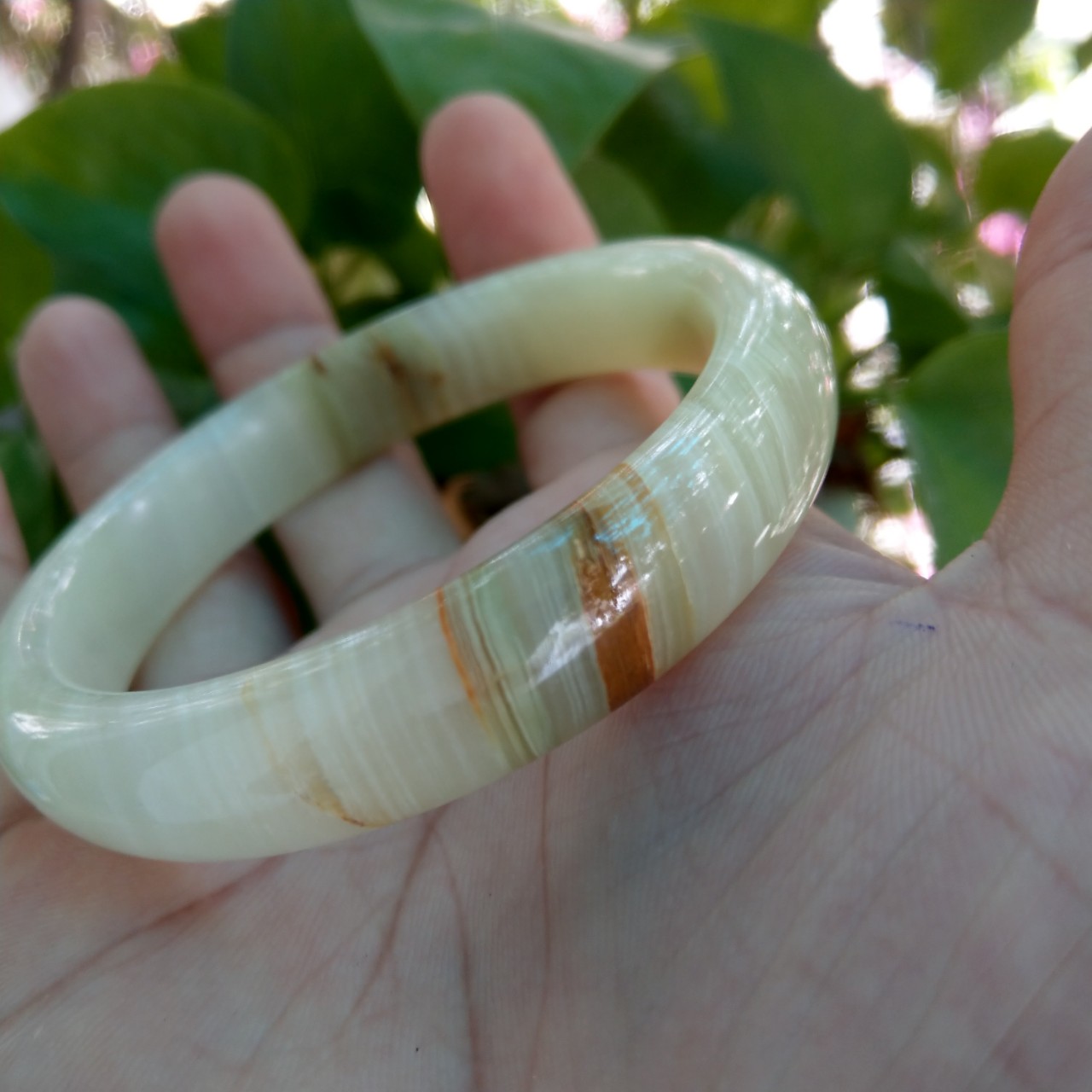 Vòng tay cẩm thạch Nữ size 60-61mm - VT089