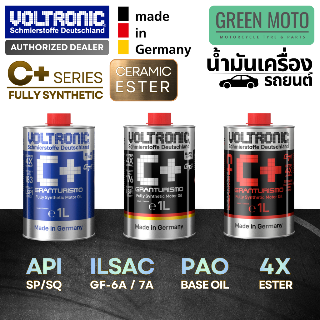 [[Seramic Ester] Dầu động cơ Voltronic C+ GRANTURISMO tổng hợp 100% API SP/GF-6A bảo vệ LSPI tốt nhất từ Voltronic]