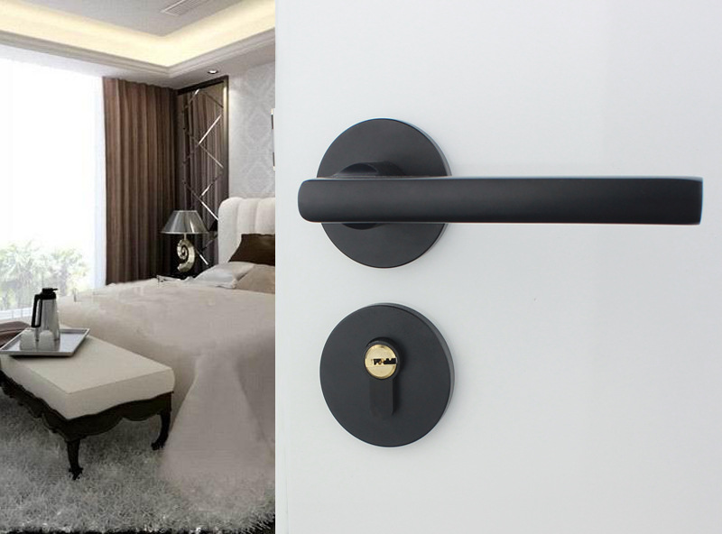 American door lock indoor bedroom door lock modern minimalist solid