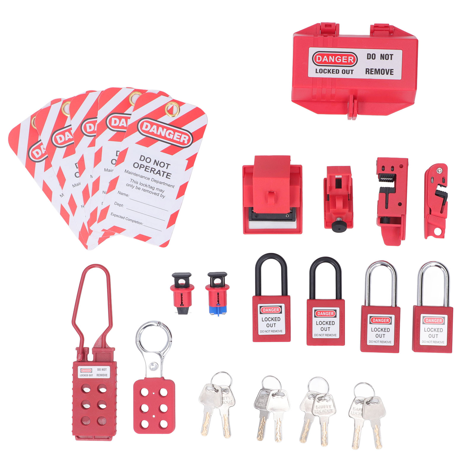 Lockout Tagout Kit Multifunctional Lockout Tag for Electrical Equipment