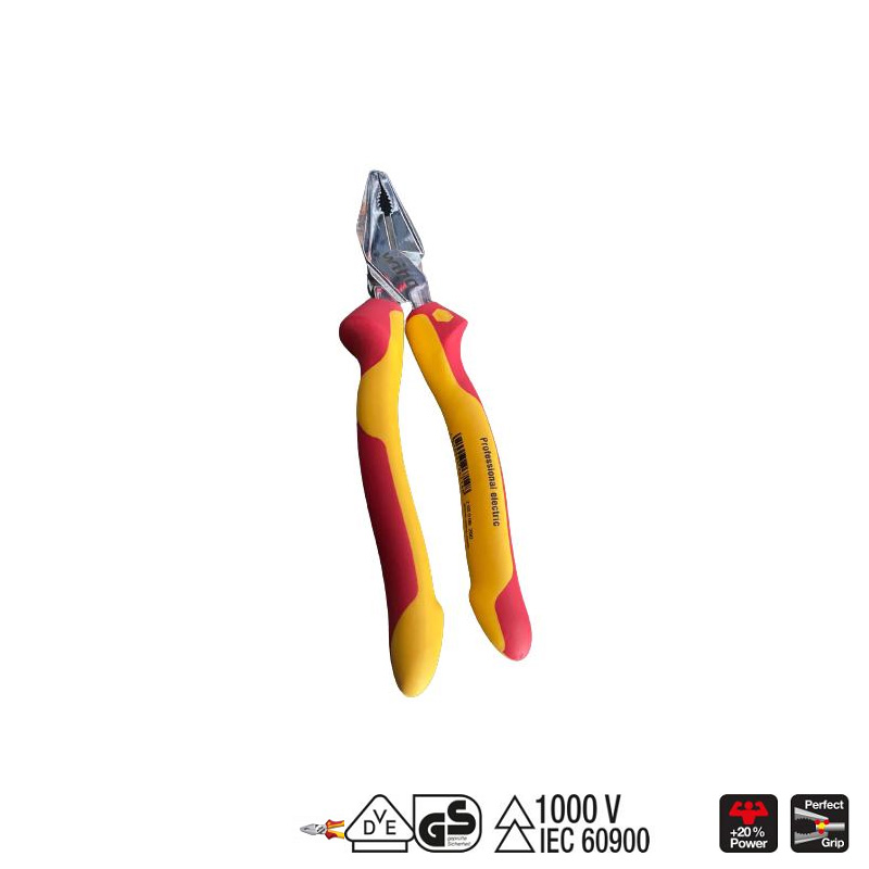 Kìm đa năng trợ lực 200mm Wiha cách điện 1000V 26714