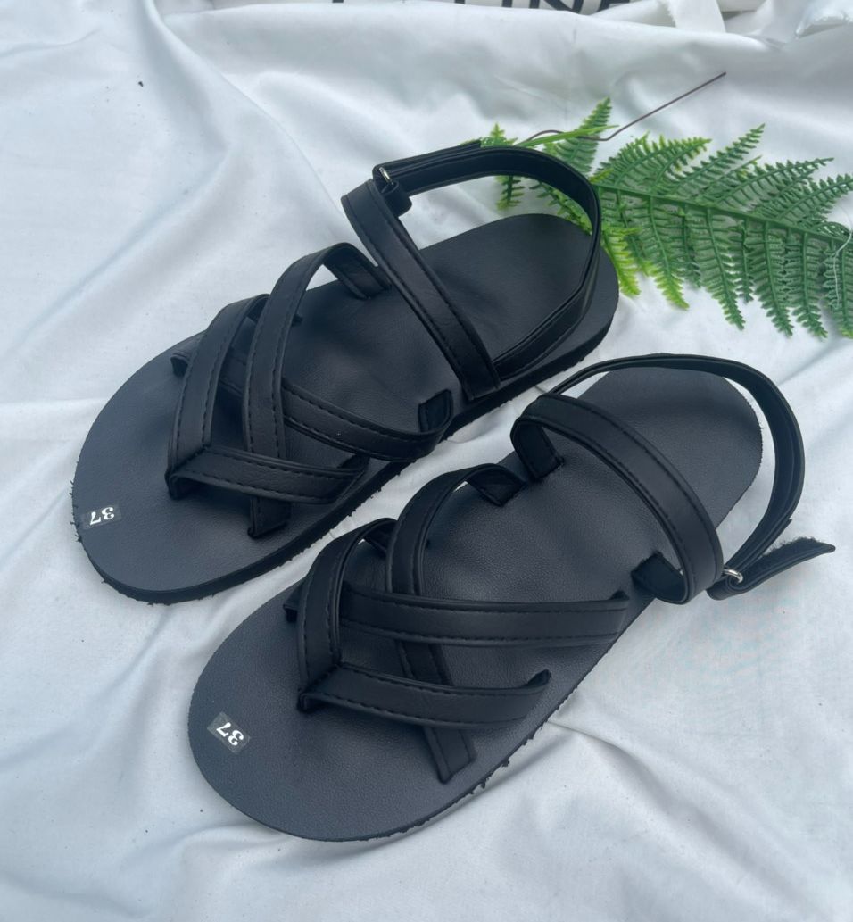 [FREESHIP + HOÀN TIỀN 50K] dép xăng đan nữ A21 đen ( sandal đồng nai )