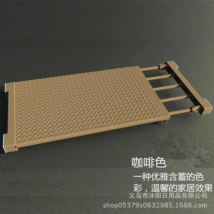 PVN63846 Kệ chia ngăn tủ quần áo, tủ bếp, giày dép tiện lợi, vách ngăn đồ( dài 75-120-rộng 24cm)