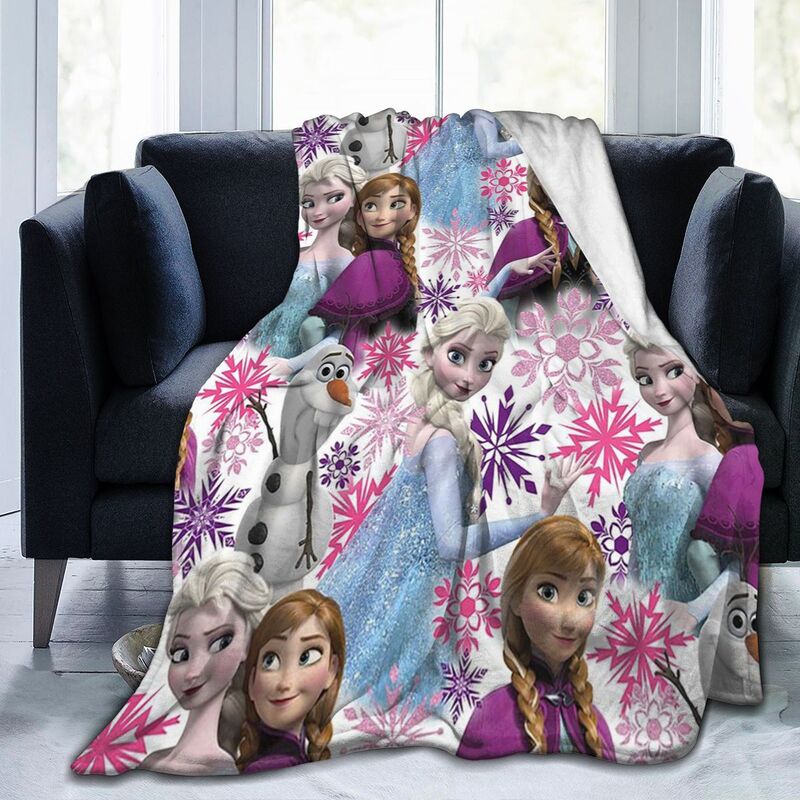Disney Frozen Elsa and Anna Girls Soft Throw Blanket 