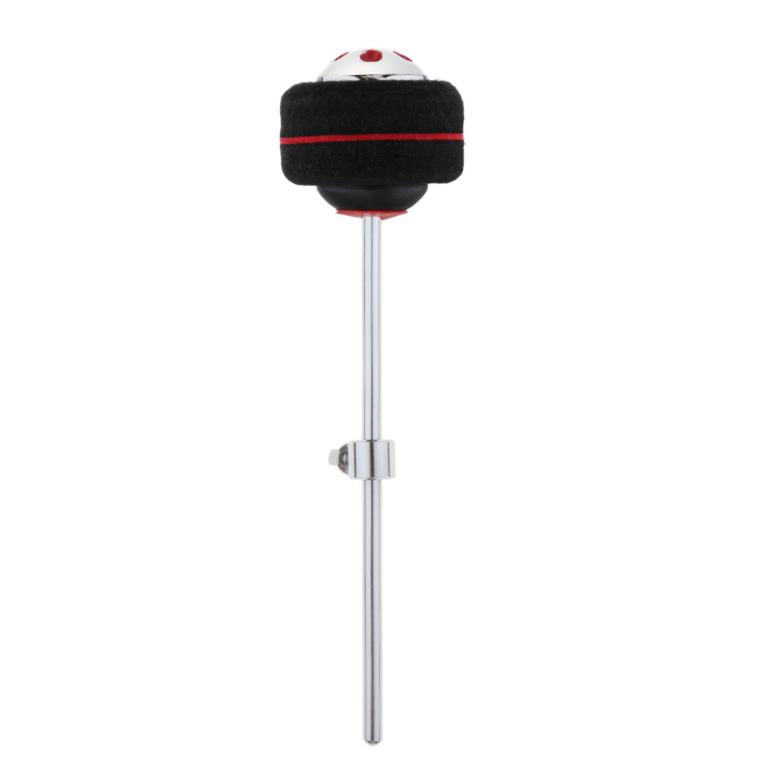 BNMUSIC BNMUSICBass Drum Kick Beater Head, Stainless Steel Shank, Black Drum Pedal Beater, Musical Instrument Accessories