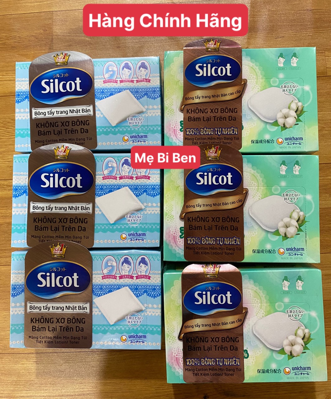 [Chính Hãng] Bông Tẩy Trang Silcot 82/66 Miếng/Hộp