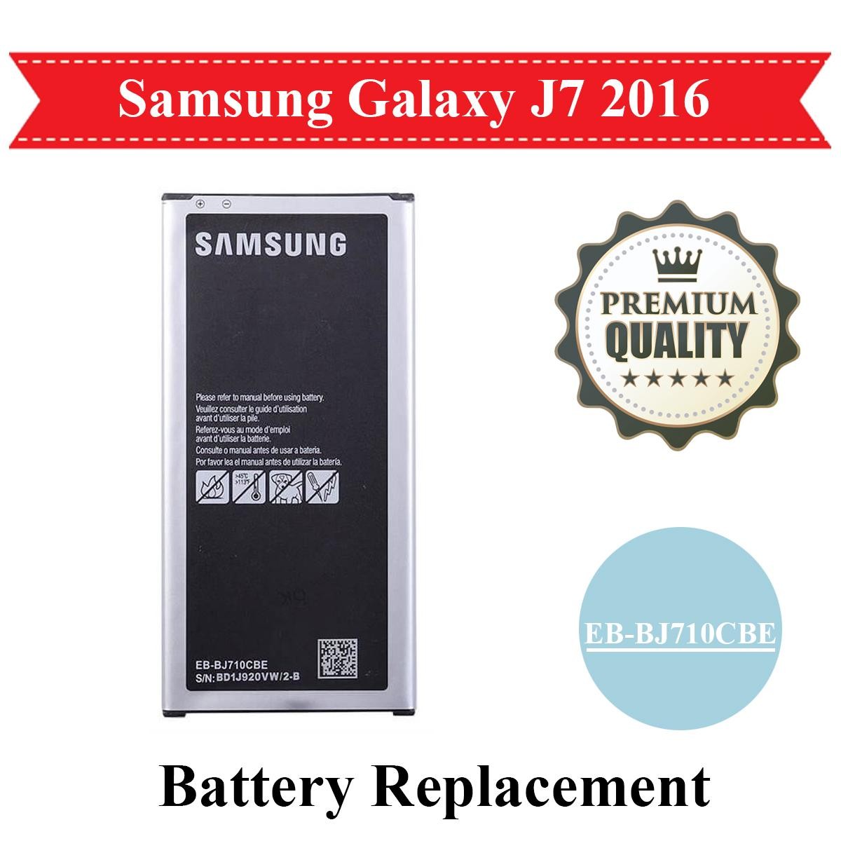 EB-BJ710CBE Samsung J7 2016 J710 Battery Replacement EBBJ710CBE For Galaxy J7 (2016) 3300mAh - Black
