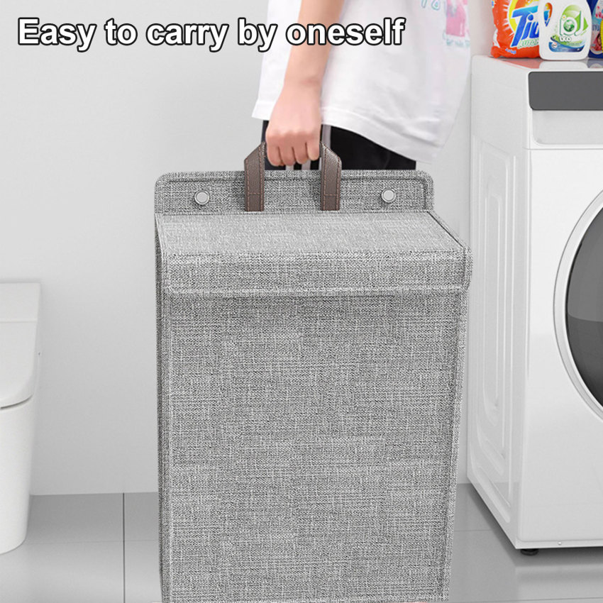 Dung tích lớn Treo Giỏ đựng đồ giặt tiết kiệm không gian gấp không thấm nước quần áo búp bê túi lưu trữ cho phòng tắm phòng ngủ