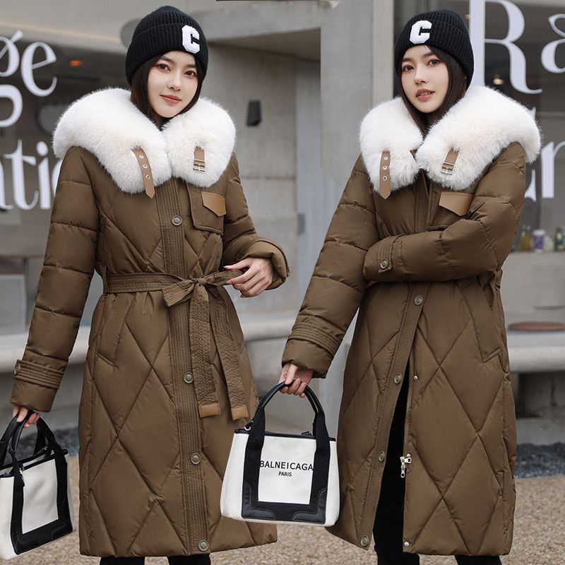 Winter Jackets Women Long Parkas Big Fur Collar Thick Warm Women's Winter Coats Fashion Slim Female Jacket Snow Coat Outwear