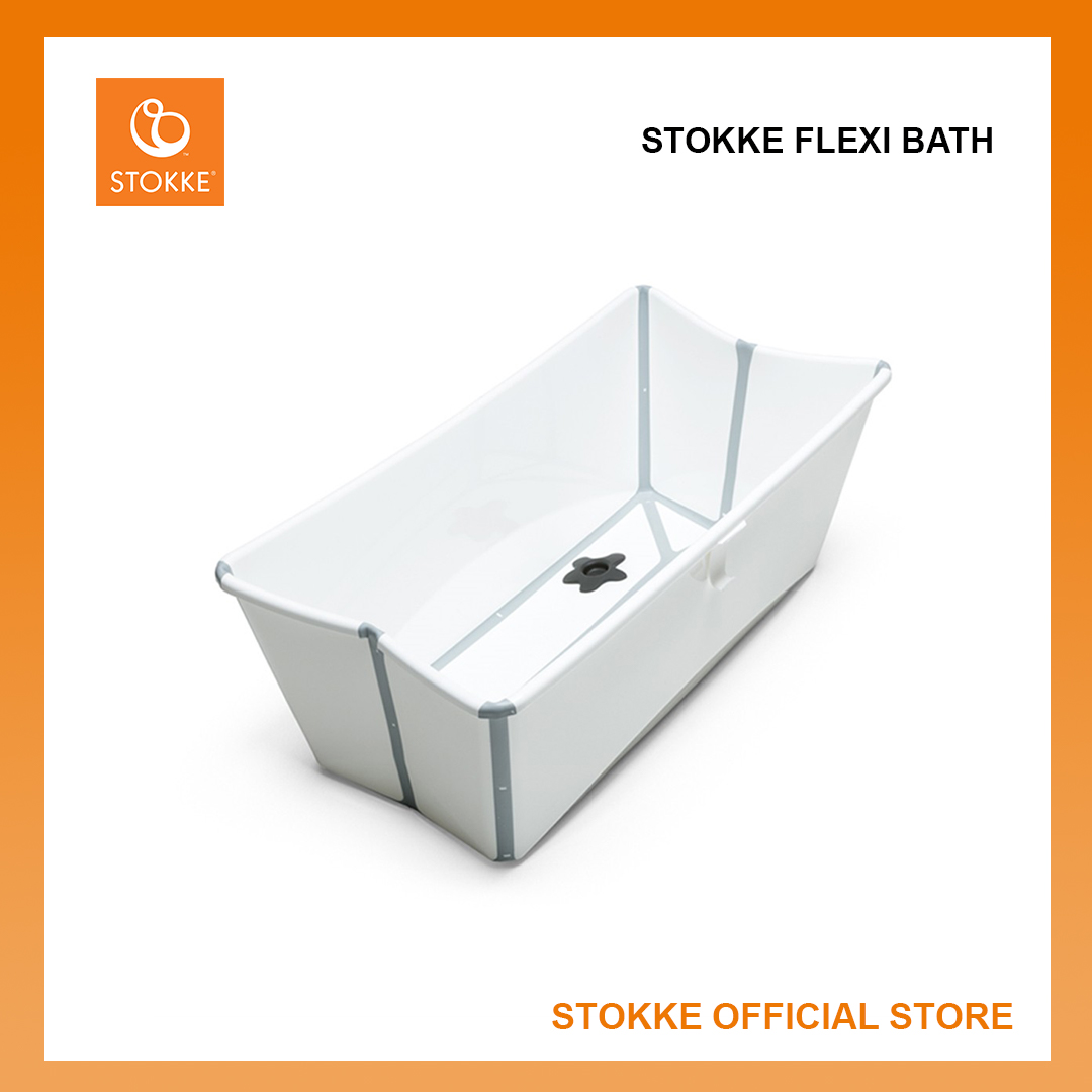 5 Colors] Stokke Foldable Flexi Bath with Heat Sensor Plug
