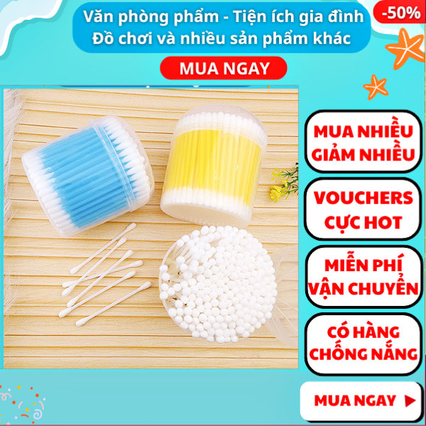 Combo 2 hộp tăm bông con gấu 400 cây giá rẻ  ✓Tăm bông chất lượng tốt ✓Cây rái tai ✓tăm bông người lớn ✓Dụng cụ gia đình ✓ Nguyễn Thùy Store
