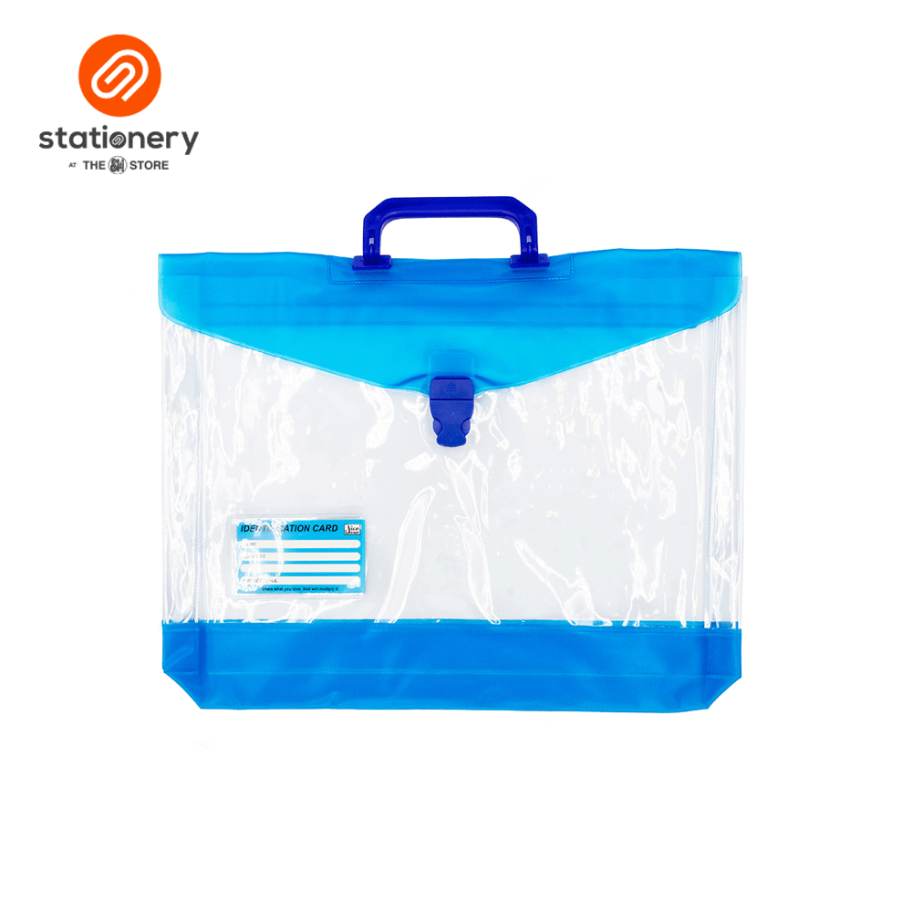 Clear Plastic Expanding Envelope with Push Lock & Handle- Long | Lazada PH