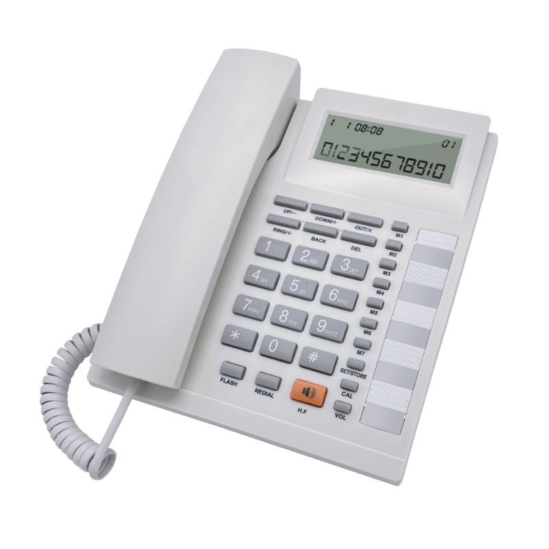 Corded Telephone with Speaker Display Landline Phone Big Button Landline Phones with Caller Identification Telephone