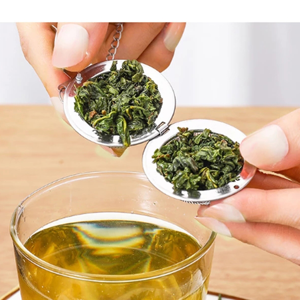 Dụng Cụ Pha Trà Bằng Thép Không Gỉ Dụng Cụ Lọc Bóng Trà Gia Vị Khóa Hình Cầu Dụng Cụ Lọc Lưới Phụ Kiện Nhà Bếp
