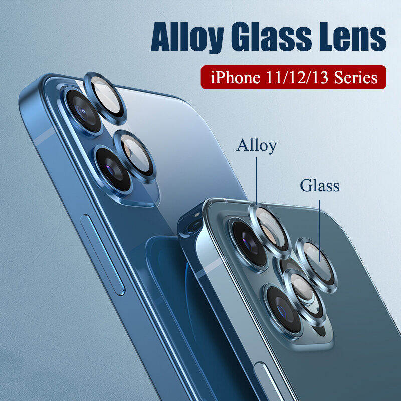 BOCH Miếng Bảo Vệ Ống Kính Máy Ảnh Cho iPhone 14 Pro Max Plus 13 12 11 Pro Max Mini Kính Cường Lực HD Cao Cấp Miếng Dán Màn Hình Ống Kính Hợp Kim Nhôm Hàng Có Sẵn