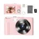 Digital Camera With Card 16X Zoom Anti Shake Compact Small Camera 1080P Vido Photography for StuPerfect Birthday Gift. 