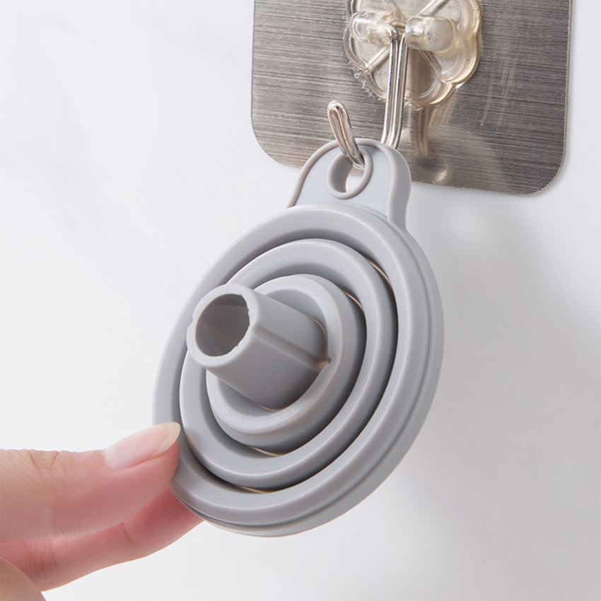 Silicone gấp Phễu dụng cụ nhà bếp phụ kiện nhà bếp Phễu Gập Mini Silicone tiện dụng có thể gập lại Phễu