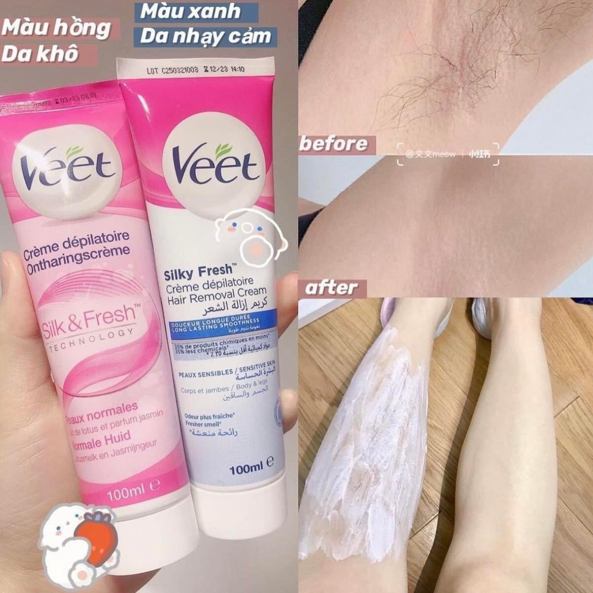 Kem tẩy lông  Veet Silky Fresh 100ml- mẫu mới