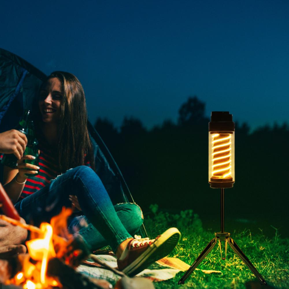 Multi-function Camping Flashlight USB Charging Recharge Soft Light Electric Torch 2835LED Electric Torch Lamp Waterproof for Camping Hiking