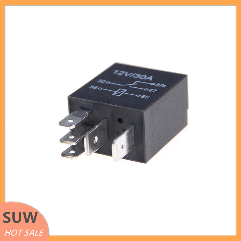 🛵 suw rơ le chuyển đổi ô tô dc 12v 5 chân 30a rơ le xe đạp ô tô
