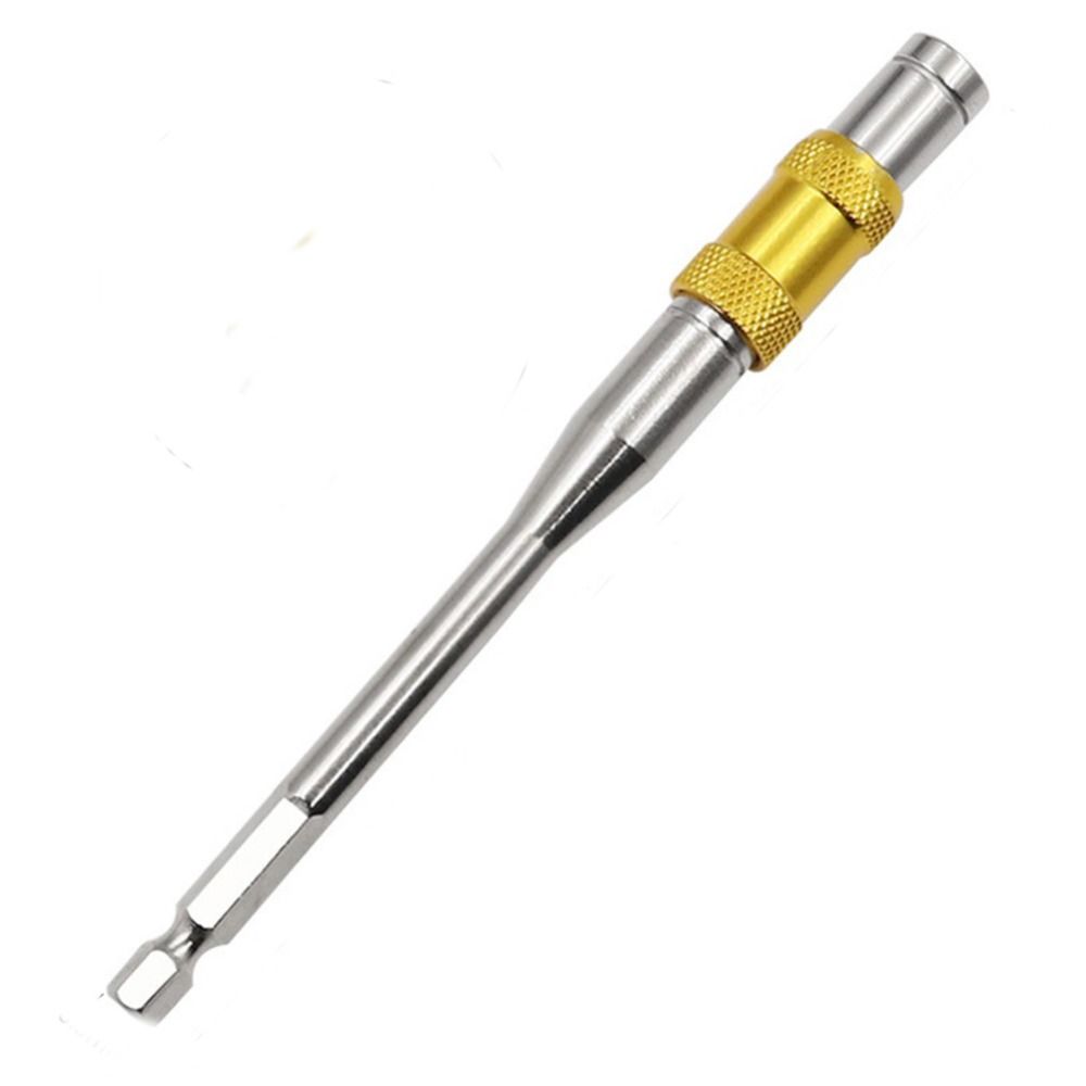 CINDYKHBKJ Có thể điều chỉnh Thanh kéo dài 1/4" Vòng từ tính lục giác Giá đỡ mũi khoan Bộ chuyển đổi bit ổ đĩa Tuốc nơ vít Mở Rộng Giá đỡ mũi khoan Bộ chuyển đổi mở rộng khoan Đầu khoan vít Đầu tuốc nơ vít