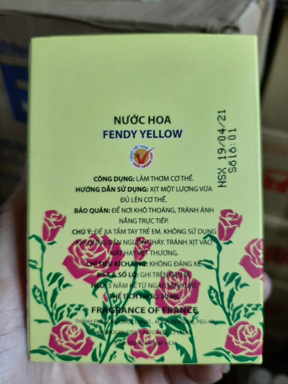 Nước Hoa FENDY YELLOW 30ml