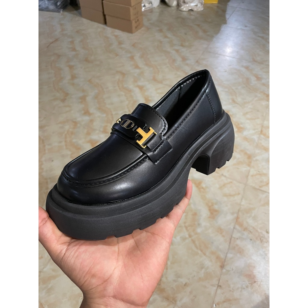 [SIÊU SALE NĂM MỚI] [FREESHIP + VOUCHER] Giày đốc nữ da cao cấp độn đế 7 cm Jo11( chân gầy mua lùi 1sz)
