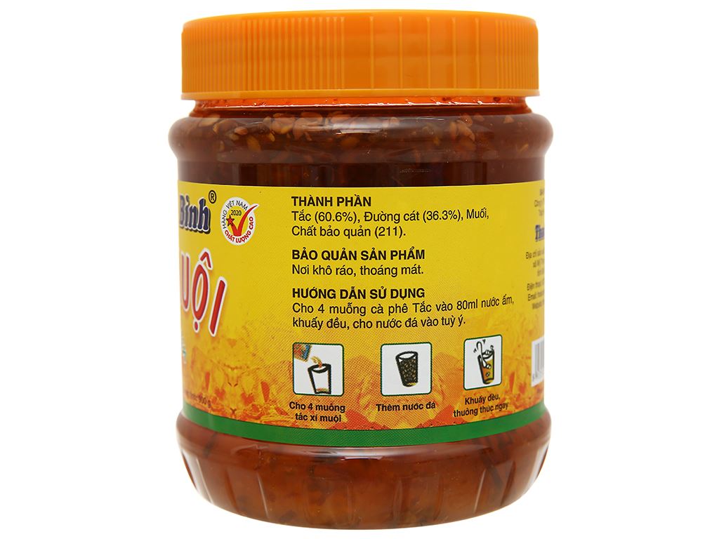 Tắc xí muội Thanh Bình hũ 900g