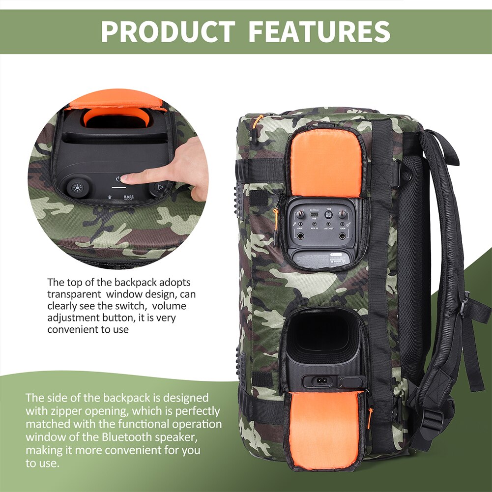 For JBL PARTYBOX 110 / 310 Portable Bluetooth Speaker Storage Backpack Large Capacity Waterproof Travel Carrying Case Bags