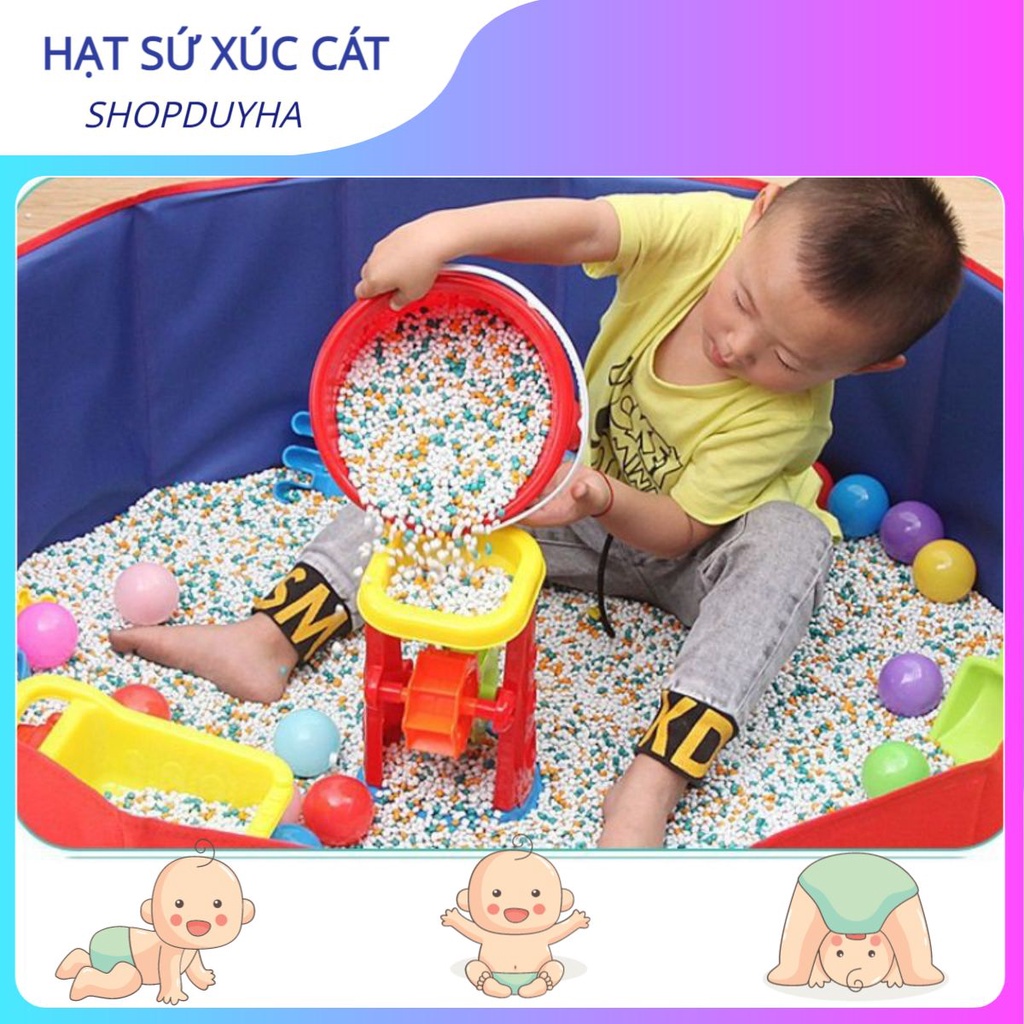 Hạt sứ đồ chơi xúc cát cho bé