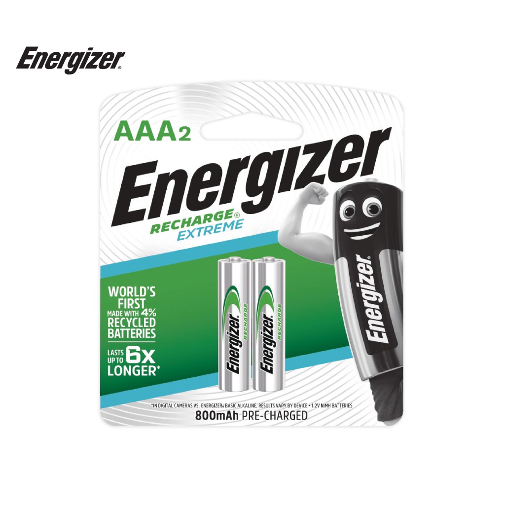 Pin Sạc AAA Energizer 800mAh - Vỉ 2 Viên