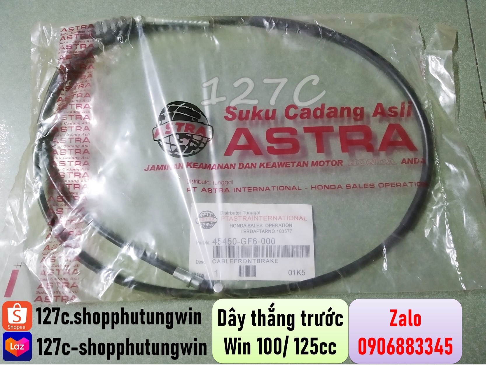 [HCM] Dây côn Dây ga Dây thắng trước Win 100 Win 125