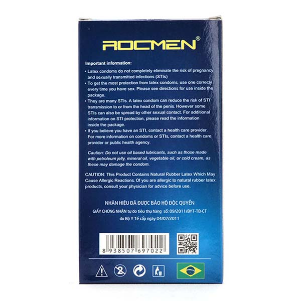 ( HCM ) FREESHIP Combo 2 hộp Bao cao su ROCMEN (20 chiếc)