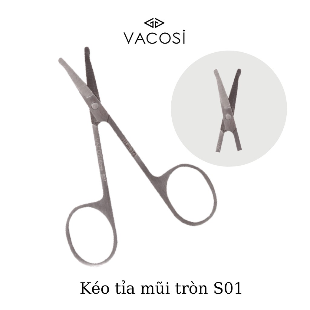 KÉO TỈA LÔNG MŨI TRÒN VACOSI SCISSORS - S01
