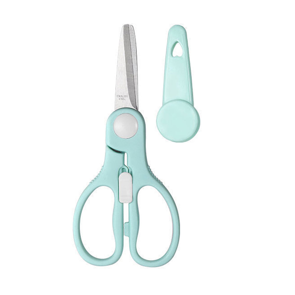 Biomom Ceramic/Stainless Steel Food Scissors with Travel Case (3 ...