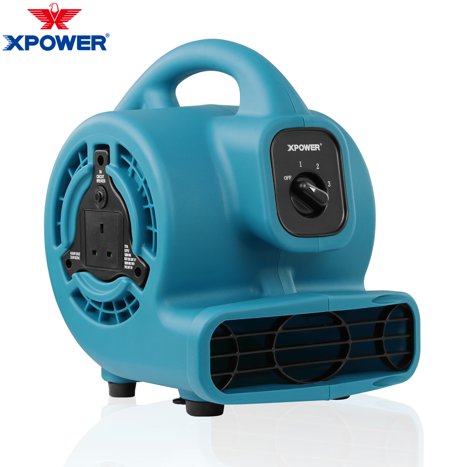 warranty XPower Big Powerful Mighty Air Mover Dryer Carpet Floor Fan