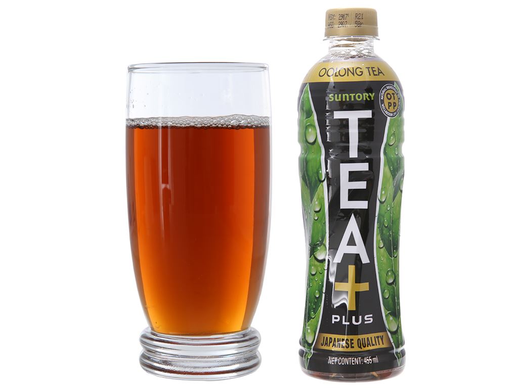 Thùng 24 Chai Trà Ô Long Tea+ Plus 455ml/Chai