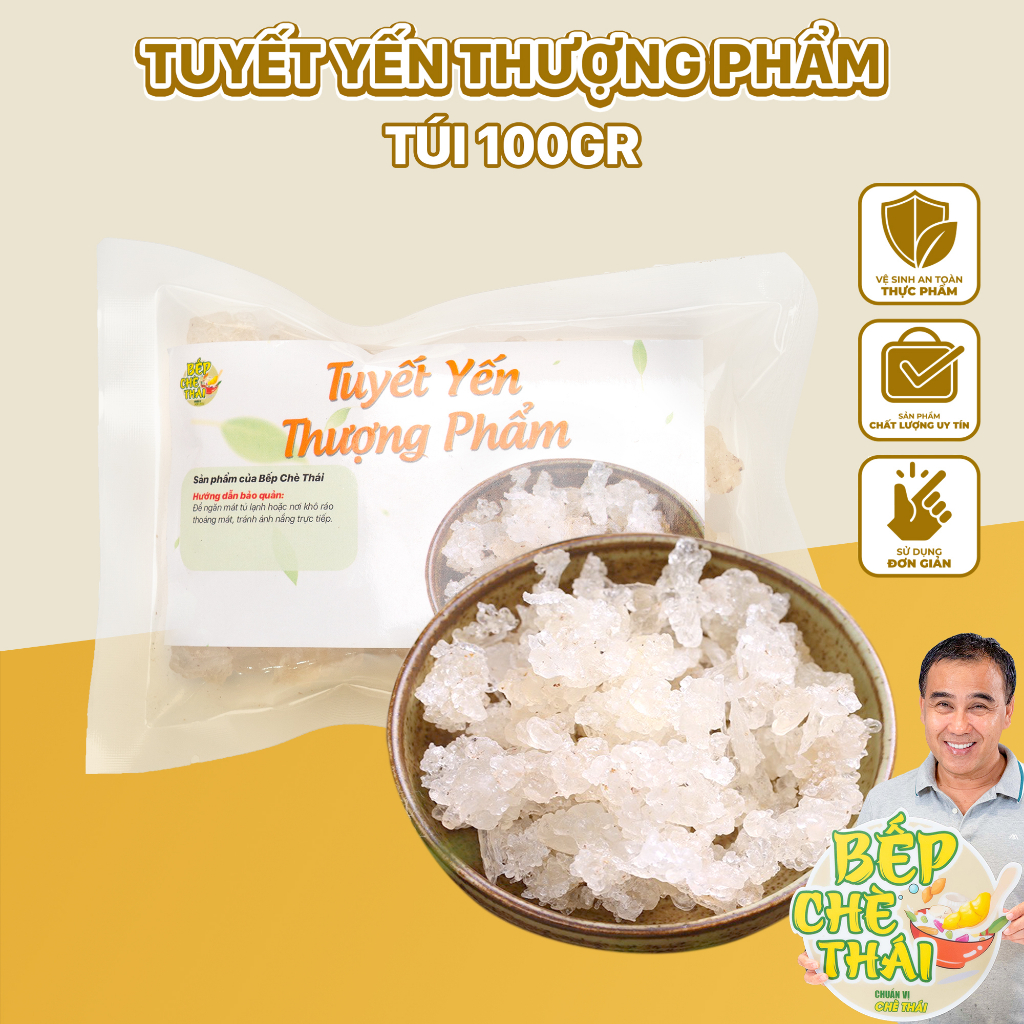 Tuyết yến Vân Nam thượng phẩm - túi 100g - nguyên liệu chè dưỡng nhan Bếp Chè Thái