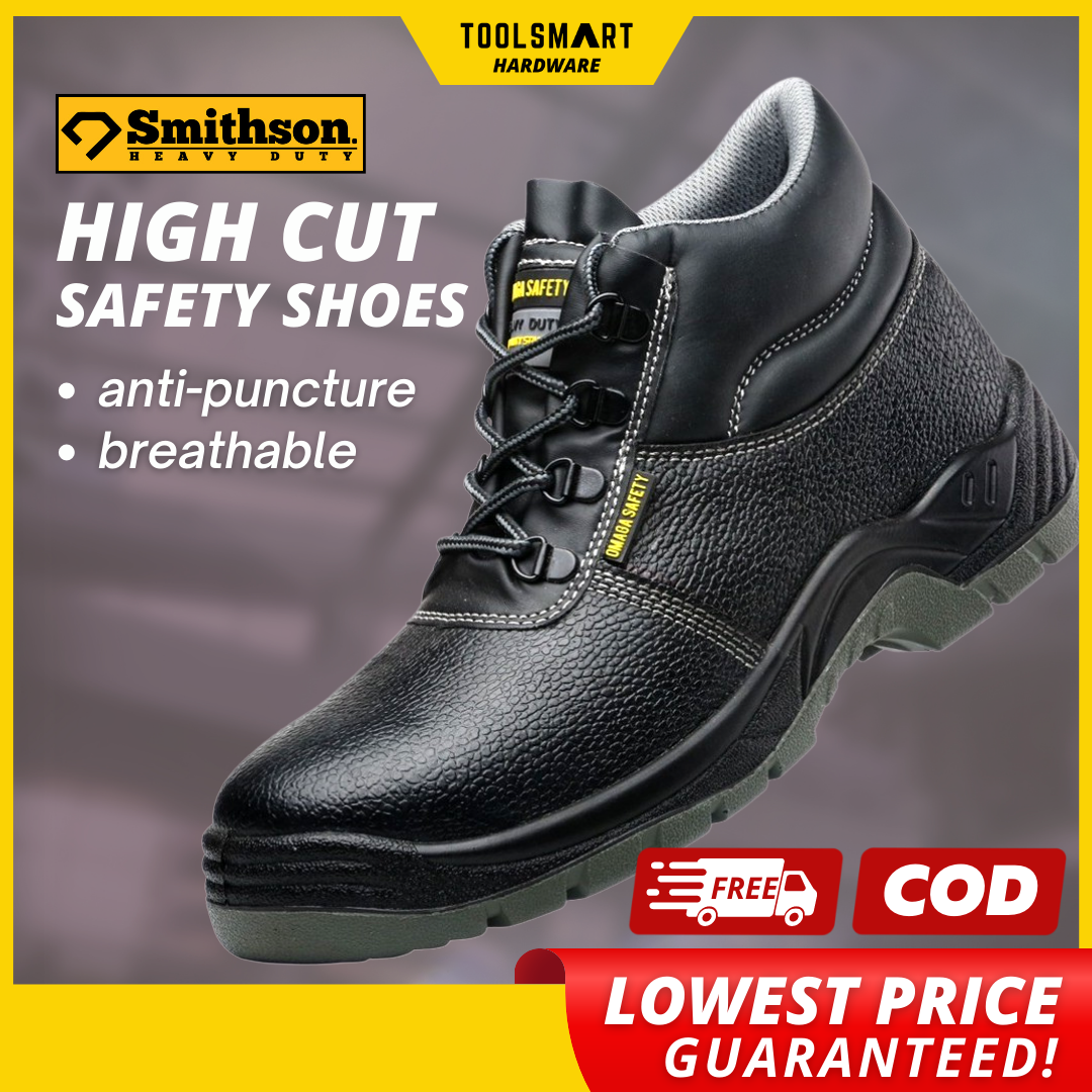 black construction shoes